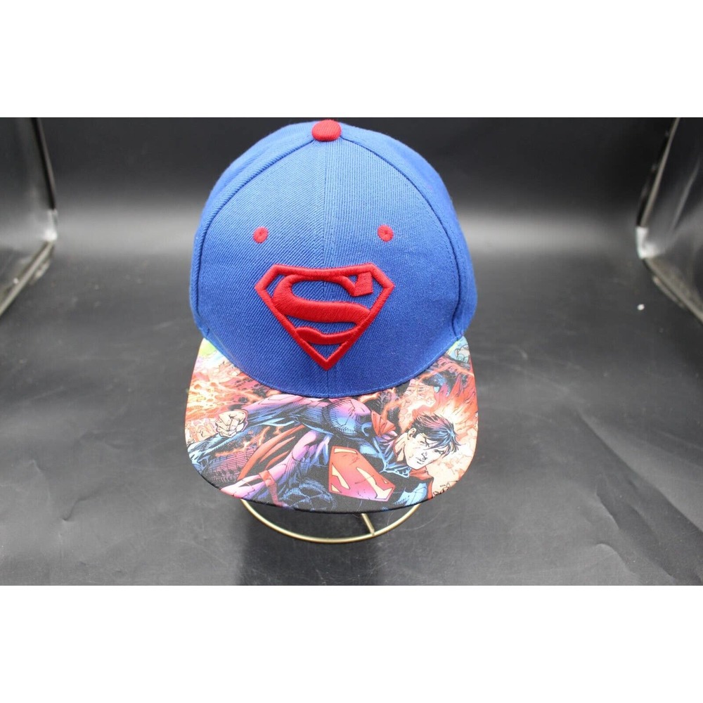 Six Flags Superman Adjustable Hat - Mens DC Comic book Baseball Cap